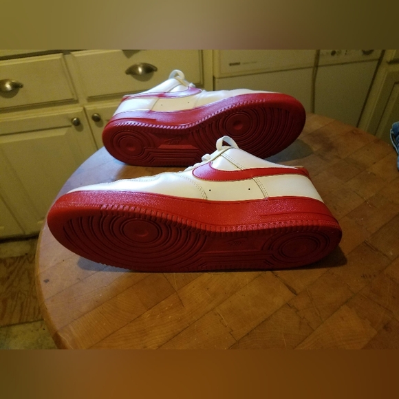 Nike Air Force 1 Retro Low White Red Sole Mens Shoes size 12 CK7663-102 A822 - Picture 7 of 7